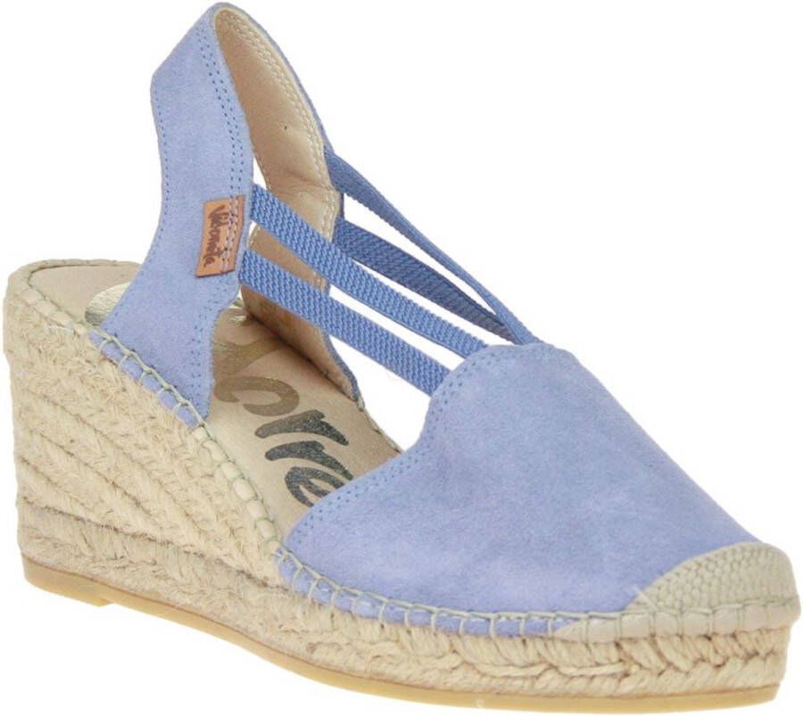 Vidorreta Vidoretta Espadrilles Jeansblauw Met Sleehak