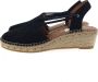 VIGUERA Vitelo Black 1825 Dames Espadrilles Zwart - Thumbnail 1