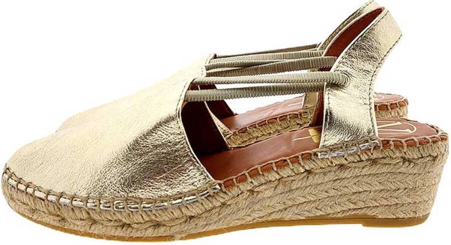 VIGUERA 1825 slingback espadrilles goud