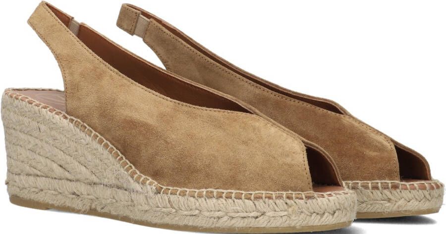 VIGUERA Espadrilles Female Instappers Damesschoenen Suède 2127 Cognac