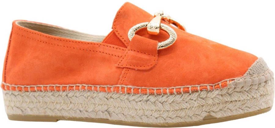 Viguera Chique Zomer Espadrilles Orange Dames