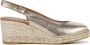 VIGUERA Espadrilles Dames Damesschoenen Leer Sleehak Hoogte 2013 met Goud - Thumbnail 1