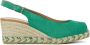 VIGUERA Espadrilles Dames Damesschoenen Suède Sleehak Hoogte 2013 Groen - Thumbnail 1