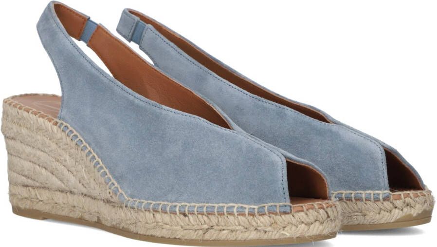 VIGUERA Espadrilles Female Instappers Damesschoenen Suède 2127 Jeans blauw