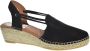 VIGUERA Vitelo Black 1825 Dames Espadrilles Zwart - Thumbnail 1