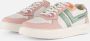 VINGINO Odette Low leren sneakers wit lichtroze lichtgroen Meisjes Leer 32 - Thumbnail 2