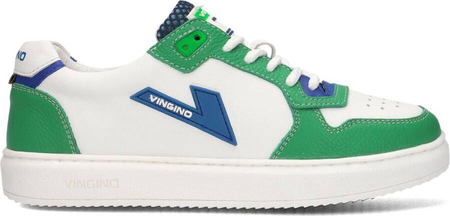 Vingino Dave Low Sneakers Leren Sneaker Jongens Wit