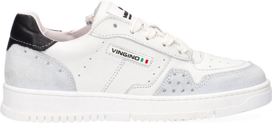 Vingino Enrico Lage sneakers Leren Sneaker Jongens Wit