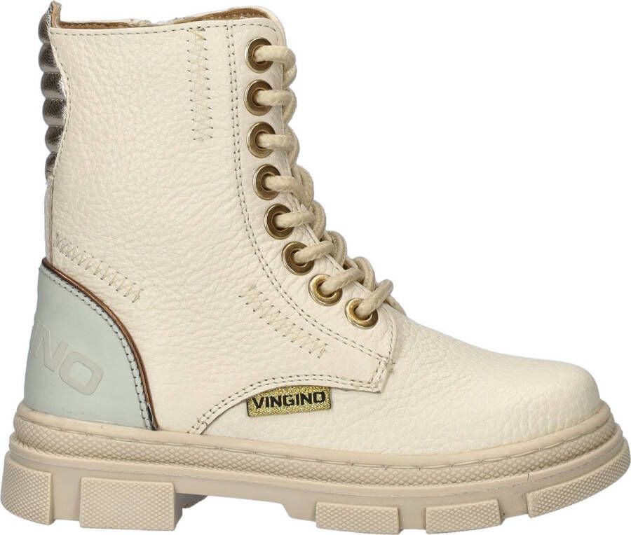 Vingino Jennifer Veterboots Laarzen Met Veters Meisjes Beige