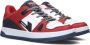 VINGINO Kevin leren sneakers rood wit Jongens Leer Meerkleurig 28 - Thumbnail 4