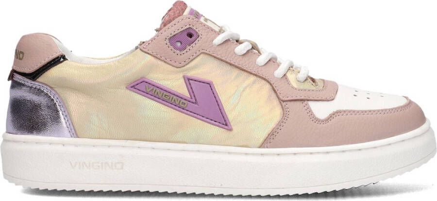 Vingino Lilly Low Sneakers Leren Sneaker Meisjes Goud