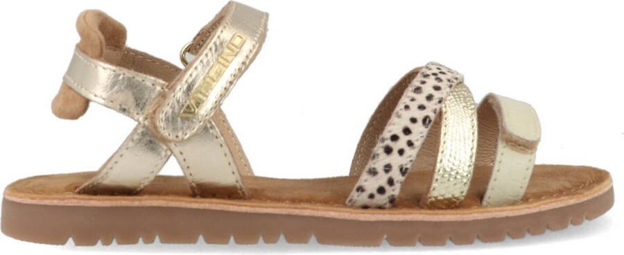 VINGINO Olivia leren sandalen goud metallic Leer Dierenprint 28 - Foto 2