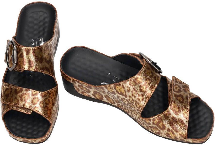 Vital -Dames dierprint slippers & muiltjes