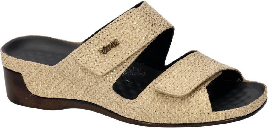 Vital -Dames goud slippers & muiltjes