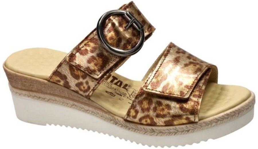 Vital -Dames goud slippers & muiltjes