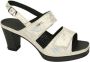 Vital -Dames off-white ecru parel sandalen - Thumbnail 1