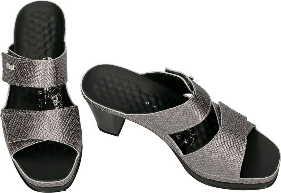 Vital -Dames zilver slippers & muiltjes