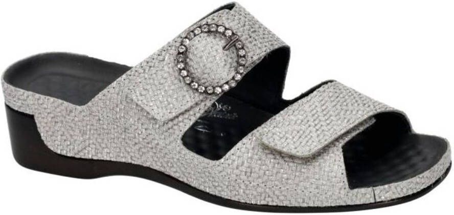 Vital -Dames zilver slippers & muiltjes