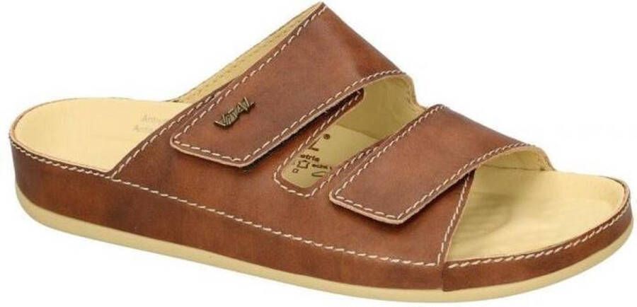 Vital -Heren cognac caramel pantoffels & slippers