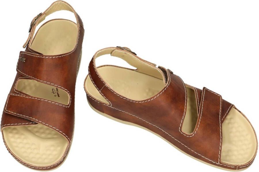 Vital -Heren cognac caramel sandalen