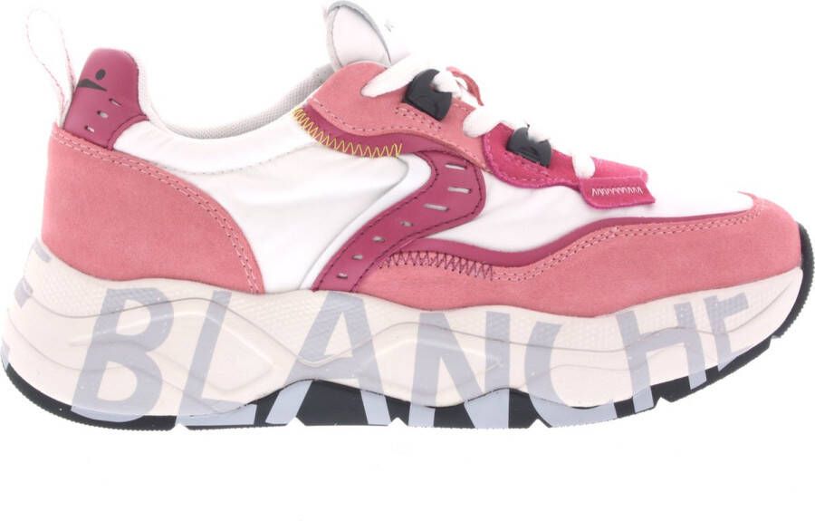 VOILE BLANCHE Lage Sneakers Dames Club105 Maat: 39 Materiaal: Suède Kleur: Roze