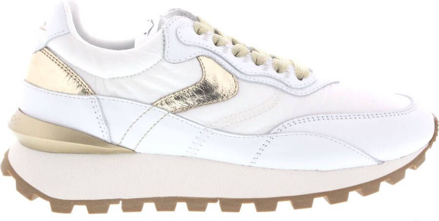 VOILE BLANCHE Lage Sneakers Dames Qwark Hype Woman Maat: 35 Materiaal: Leer Kleur: Wit