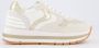 VOILE BLANCHE Lage Sneakers Dames Maran Power Maat: 37 Materiaal: Suède Kleur: Wit - Thumbnail 1