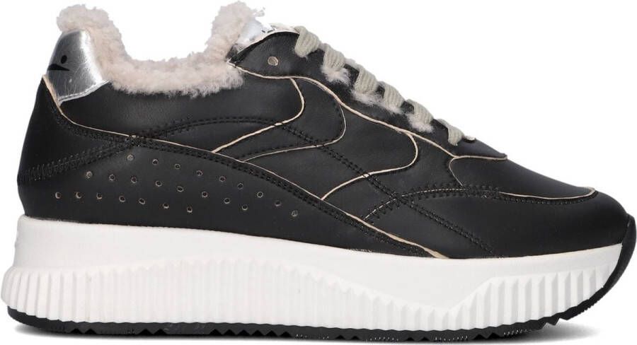 Voile blanche Zwarte actieve sneakers voor dames Black Dames