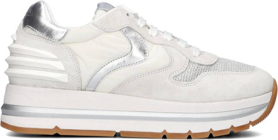 Voile blanche Suede and technical fabric sneakers Maran Power Gray Dames