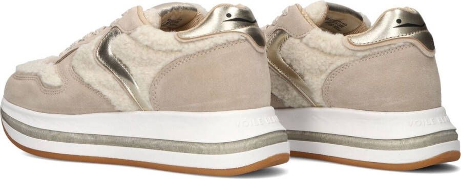 VOILE BLANCHE Lage Sneakers Dames Merry Curly Maat: 37 Materiaal: Suède Kleur: Beige