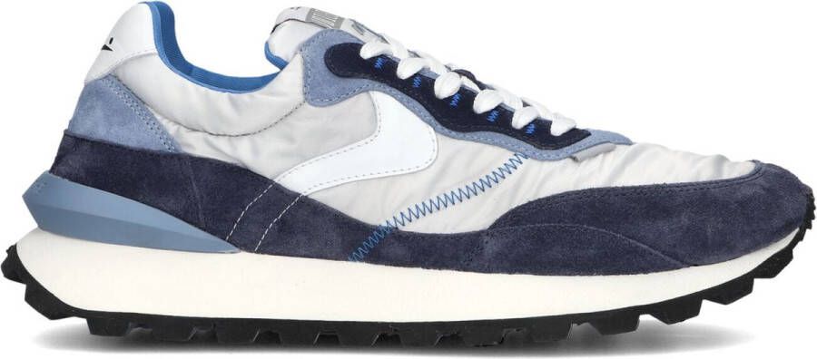 VOILE BLANCHE Lage Sneakers Heren Qwark Hype Man Maat: 46 Materiaal: Suède Kleur: Blauw