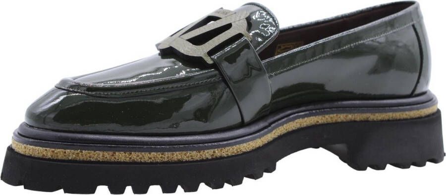 Voltan Elegante Klassieke Loafers Dames Stijl Green Dames