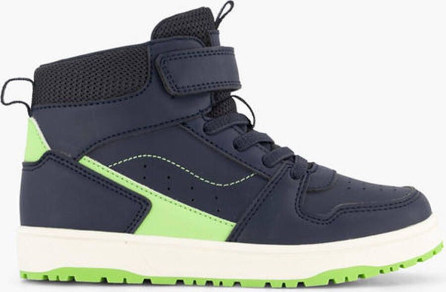 Vty Blauwe hoge sneaker