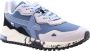 W6Yz Suede and technical fabric sneakers Breeze-M. Blue Heren - Thumbnail 1