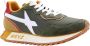 W6Yz Urban Running Sneaker met Suede Inzetstukken Multicolor Heren - Thumbnail 1