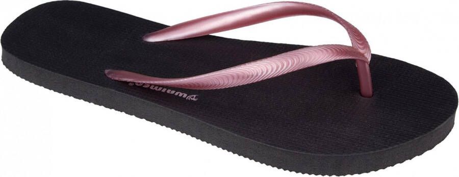 Waimea Teenslippers Miami Beach Dames Zwart roze