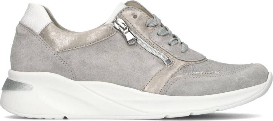 Waldläufer Grijze Sneakers met Pantherprint Gray Dames