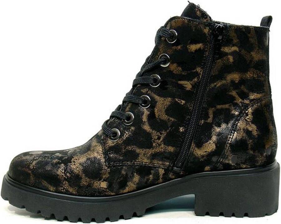 Waldläufer 716801 Enkellaarsjes Enkelboots met rits Dames Leopard