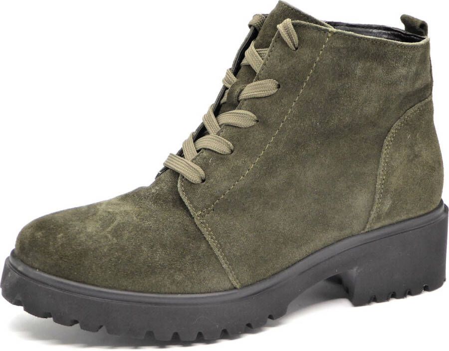 Wäldlaufer Waldläufer Dames Veterboot 716807-195-066 Groen Wijdte H (40.5)