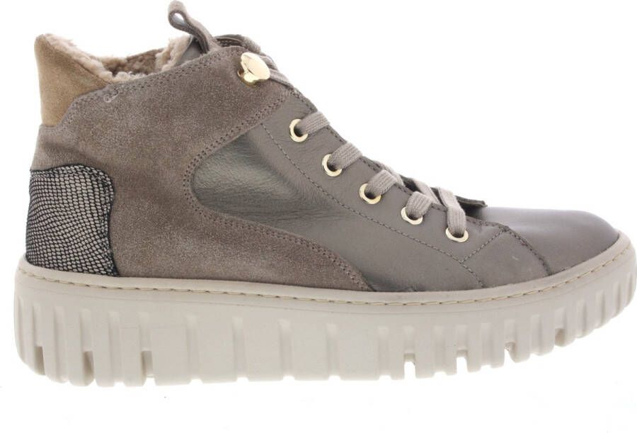 WALDLAUFER Waldläufer Sneakers Dames Combi H Rits Sneaker Maat: 39 5 Materiaal: Suède Kleur: Beige