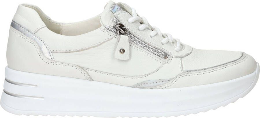 Waldläufer Comfortabele Arianna Sneaker met Rits en Veters White Heren