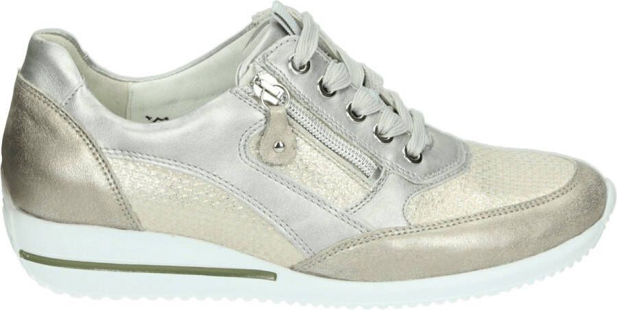 Wäldlaufer Waldläufer Dames Sneaker 980008-603-726 Beige Ziler Metallic Wijdteh H (37.5)