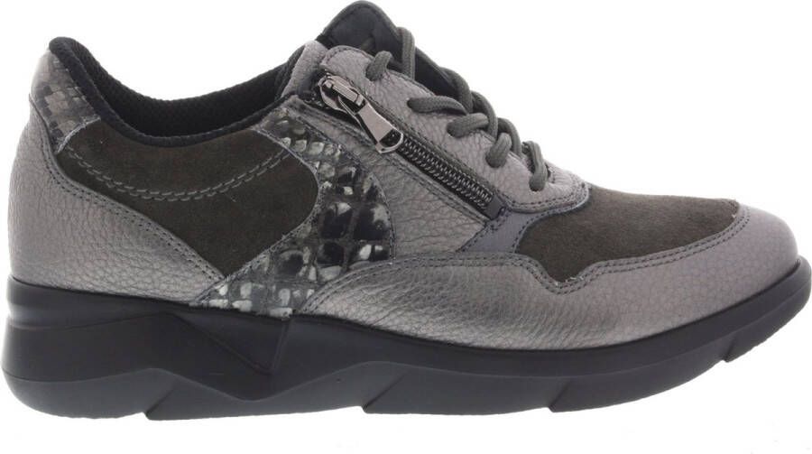 Wäldlaufer Dames Veterschoenen Waldlaufer K-funky Roxy Asphalt Carbon Oud-zilver