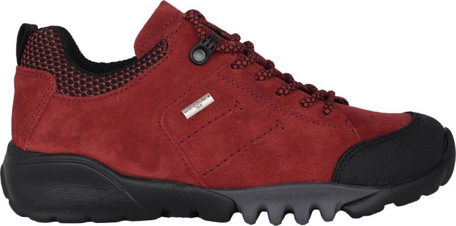 Waldläufer H-Amiata dames sneaker rood waterdicht