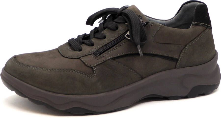 Wäldlaufer WALDLAUFER HEREN SNEAKERS ZWART 718006 300 696 H-MAX BEAR DENVER CARBON SCHWARZ