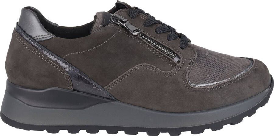 Waldläufer Grijze Dames Sneakers met Brede Pasvorm Gray Dames