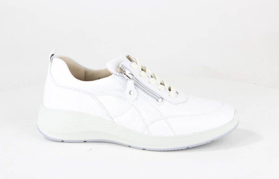 Waldläufer Comfortabele brede pasvorm damessneakers White Dames