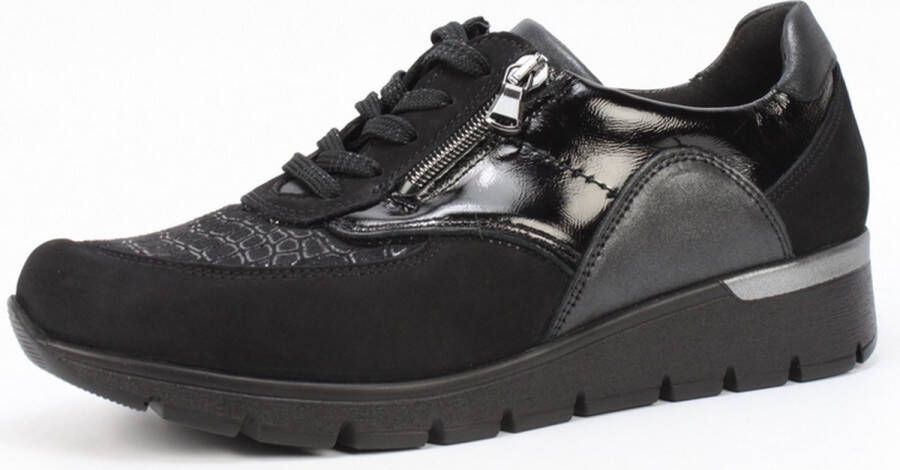 Waldläufer Orthotritt Dames Sneaker 626K02-413-001 Zwart Wijdte K (40.5)