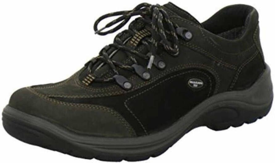 Waldläufer Zwarte Veterschoenen Black Heren