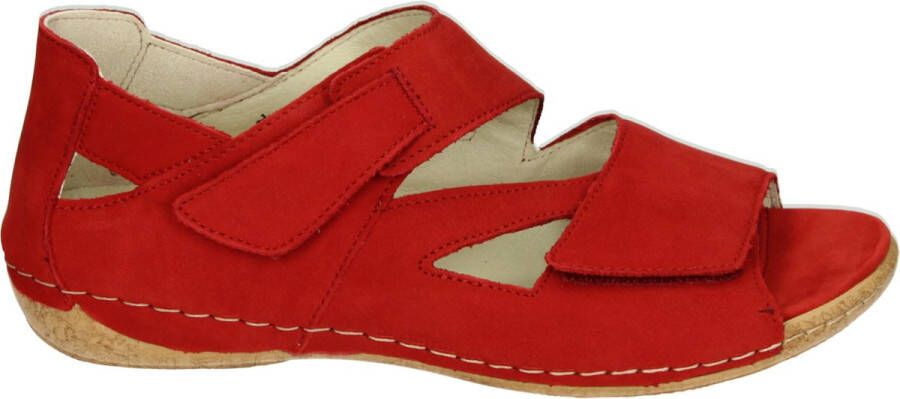 Wäldlaufer Waldlaufer 342025 H-Heliett Volwassenen Sandalen met hakDames Sandalen Rood